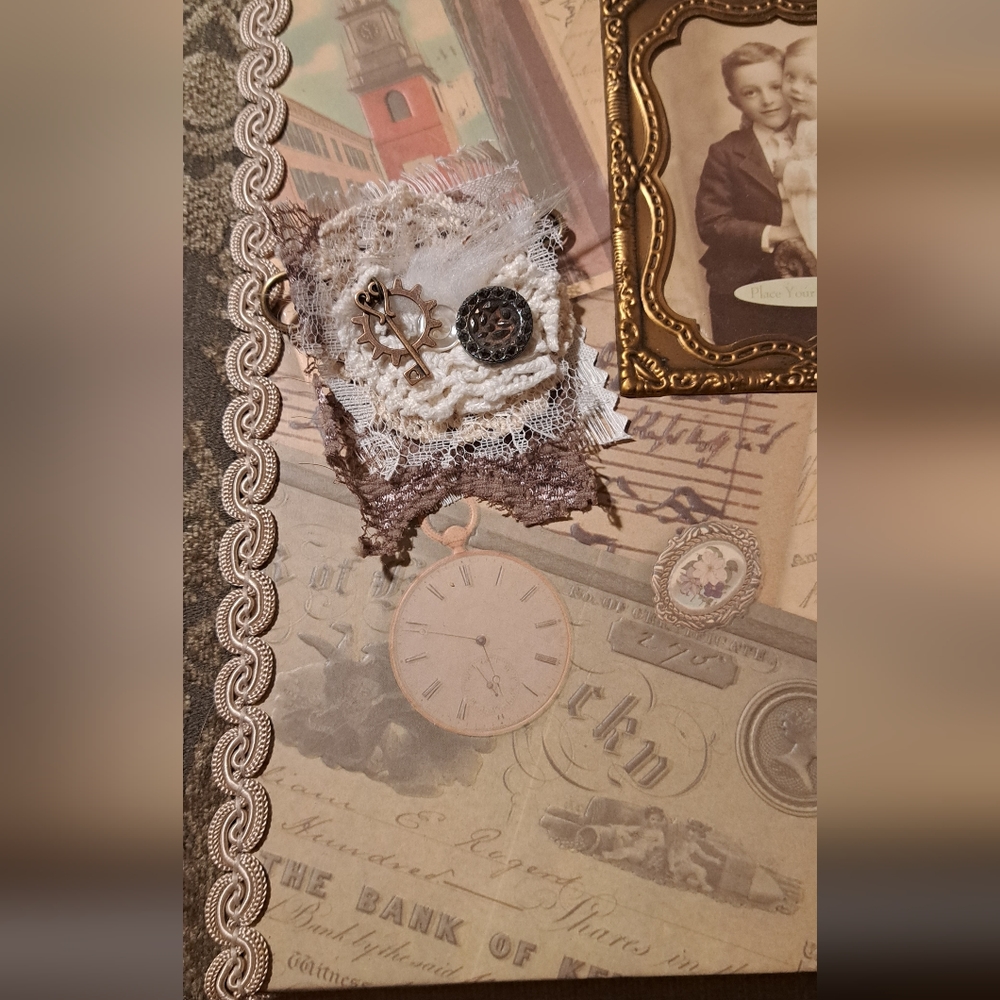 VICTORIAN GOTHIC/STEAMPUNK HANDMADE SCARF PIN